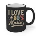 I Love 80's Music Retro Style Nostalgia Cassette 1980s Party Graphic Print Coffee Mug