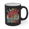 I Love 90's Music Retro Style Nostalgia Cassette 1990s Party Graphic Print Coffee Mug