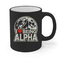 I Love Being Alpha Moonlit Wolf Meme Alpha Introvert Graphic Print Coffee Mug I Love Being Alpha Moonlit Wolf Meme Alpha Introvert Graphic Print Coffee Mug