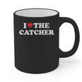 I Love The Catcher Baseball Softball Dad Mom Graphic Print Coffee Mug