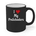 I Love My PreSchool Students Teachers Educators Graduation Graphic Print Coffee Mug