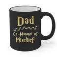 Magical Dad Manager Of Mischief Birthday Family Matching Graphic Print Coffee Mug