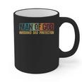 Man Of God Husband Dad Protector Christian Faith Fathers Day Graphic Print Coffee Mug