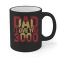 Marvel Iron Man Dad I Love You 3000 Text Fill Father's Day Small Graphic Print Coffee Mug