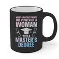 Masters Degree Graduation Art For Women Girls Masters Degree Graphic Print Coffee Mug