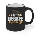Masters Degree Survivor Graduation For MBA Graduate Graphic Print Coffee Mug