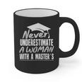 Master's Graduation Shirt For Women With Masters Degree Graphic Print Coffee Mug