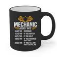 Mechanic Men Dad Hourly Rate Car Auto Garage Mechanic Graphic Print Coffee Mug