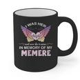 Memere Angel In My Memory Cute Family Remembrance Match Graphic Print Coffee Mug
