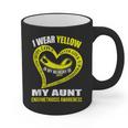 In My Memory Of My Aunt ENDOMETRIOSIS AWARENESS Graphic Print Coffee Mug In My Memory Of My Aunt ENDOMETRIOSIS AWARENESS Graphic Print Coffee Mug