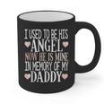 In Memory Dad Angel Daddy Guardian Heaven Memorial Father Graphic Print Coffee Mug