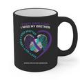 In Memory Of I Miss My Brother Suicide Prevention Awareness Graphic Print Coffee Mug