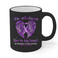 In Memory Of My Sister Overdose Awareness Angel Wing Graphic Print Coffee Mug