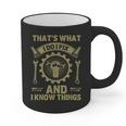 Men Dad That's What I Do I Fix Stuff And I Know Things Graphic Print Coffee Mug