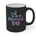 Mermaid Dad Merman Daddy Dad Family Matching Birthday Graphic Print Coffee Mug