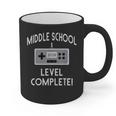 Middle School Graduation Shirt Level Complete Video Gamer Graphic Print Coffee Mug