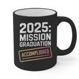 Mission Graduation Accomplished For Class Of 2025 Graphic Print Coffee Mug