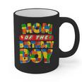 Mom And Dad Birthday Boy Building Bricks Family Party Decor Graphic Print Coffee Mug