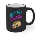 Mom Dad Let's Taco Bout Sex Gender Reveal Party Graphic Print Coffee Mug