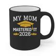 My Mom Mastered It Class Of 2026 Family Masters Graduation Graphic Print Coffee Mug