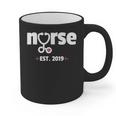 New Nurse Est 2019 Nursing School Graduation Graphic Print Coffee Mug