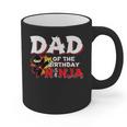 Ninja Birthday Party Dad Of The Birthday Ninja Small Graphic Print Coffee Mug