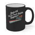 Nostalgia 80s Duck Goose Distressed Graphic Print Coffee Mug