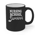 Nursing School Survivor Nurse Graduation Medical T-Shirt Graphic Print Coffee Mug