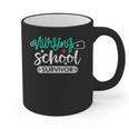 Nursing School Survivor RN Grad Nurse Graduation Student Graphic Print Coffee Mug