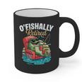 O'Fishally Retired Fishing Retirement Fisherman Dad Graphic Print Coffee Mug