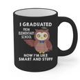 Owl Elementary Graduation Shirt-6th Grade Graduation Graphic Print Coffee Mug