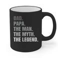 Papa Dad Legend Men Grandpa Christmas Father's Day Birthday Graphic Print Coffee Mug