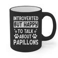 Papillon Dog Owner Introverted Spaniel Breed Fur Parent Graphic Print Coffee Mug