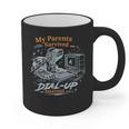 My Parents Survived Dial Up Internet Nostalgia Turtle Graphic Print Coffee Mug