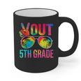 Peace Out 5th Grade Tie Dye Graduation Last Day Of School Graphic Print Coffee Mug