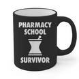 Pharmacy School Survivor PharmD Graduation T-Shirt Graphic Print Coffee Mug