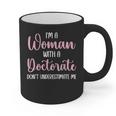 PhD Graduation Woman With A Doctorate Degree Graphic Print Coffee Mug