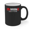 Phinished PhD Graduation T-Shirt For Men And Women Graphic Print Coffee Mug