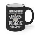 Pigeon Racing Introvert Pigeon Breeder Homing Pigeon Graphic Print Coffee Mug