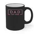 Pink Dad Est 2026 Logo Father 2026 Loading New Dad 2026 Graphic Print Coffee Mug