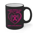 Pink Ribbon In Memory Of My Niece Breast Cancer Awareness Graphic Print Coffee Mug Pink Ribbon In Memory Of My Niece Breast Cancer Awareness Graphic Print Coffee Mug