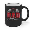Pit Crew Race Car Racing Dad Family Birthday Party Graphic Print Coffee Mug