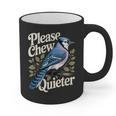 Please Chew Quieter Introvert Christmas Bird Watcher Graphic Print Coffee Mug Please Chew Quieter Introvert Christmas Bird Watcher Graphic Print Coffee Mug