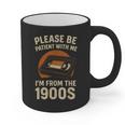 Please Be Patient I'm From The 1900s – Vintage Tape Graphic Print Coffee Mug