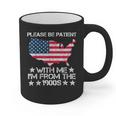 Please Be Patient With Me I'm From The 1900s American Flag Graphic Print Coffee Mug