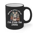 Please Be Patient With Me I'm From The 1900s Bunny 90s Graphic Print Coffee Mug Please Be Patient With Me I'm From The 1900s Bunny 90s Graphic Print Coffee Mug