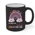 Pre k Graduation Class 2025 Graduate Pre-k Rainbow Girls Graphic Print Coffee Mug
