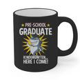 Pre K Graduation Shirts Shark Grad Toddler Graphic Print Coffee Mug