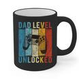 Pregnancy Announcement Dad Level Unlocked New Daddy Father Graphic Print Coffee Mug