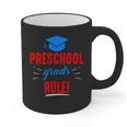 Preschooler Graduation Grad Cap Preschool Grads Rule Graphic Print Coffee Mug